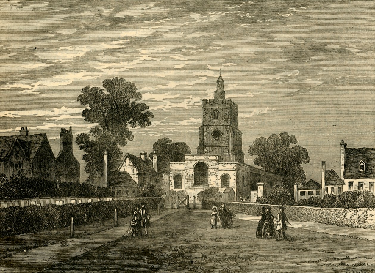 哈克尼教堂（Hackney Church），建于1876年。 作者 不明