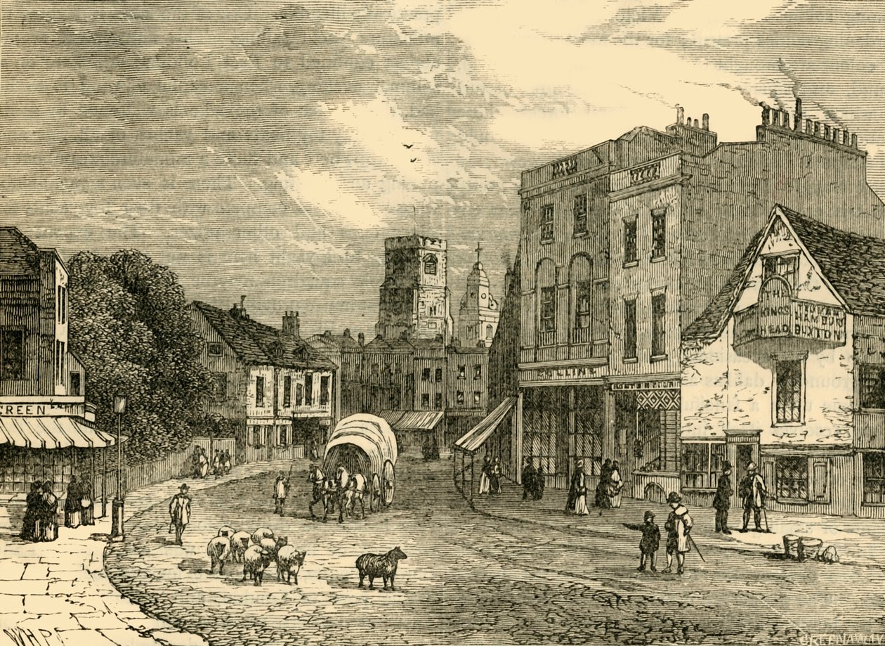 哈克尼（Hackney），《展望教堂》，1840年，c1876年。 作者 不明