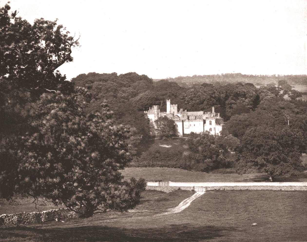 1894年，位于德比郡贝克韦尔附近的哈登·霍尔（Haddon Hall）。 作者 不明