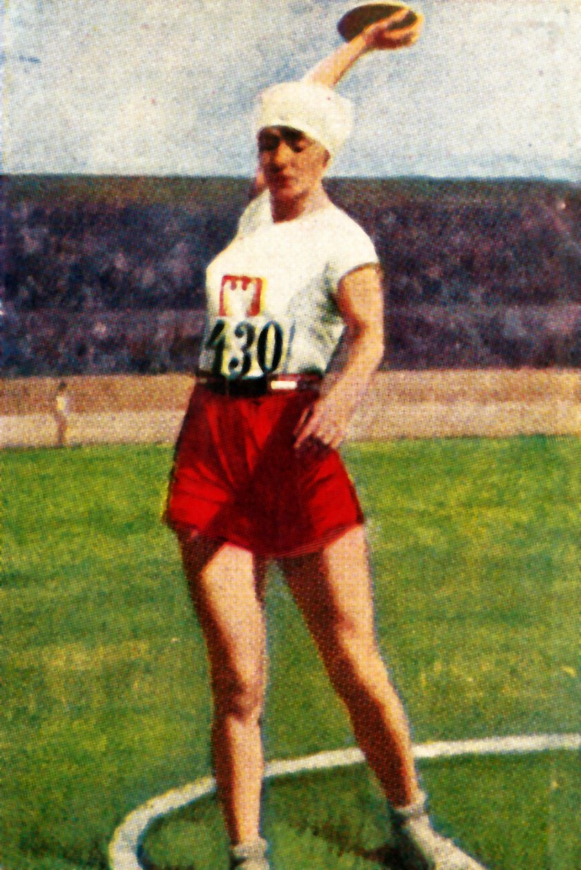 波兰的哈莉娜·科诺帕卡（Halina Konopacka），世界铁饼锦标赛冠军，1928年。 作者 不明