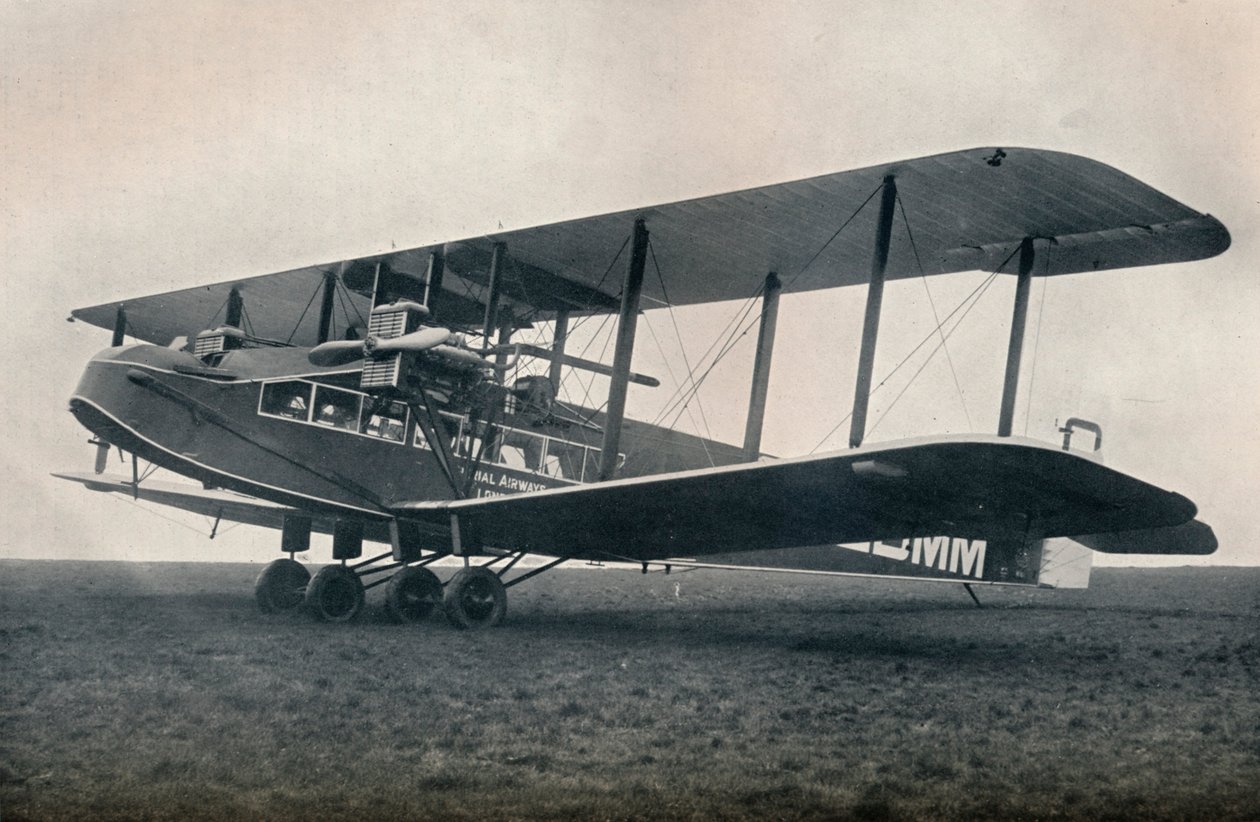Handley-Page W.10在帝国航空上运营的载客飞机，1929年 作者 不明