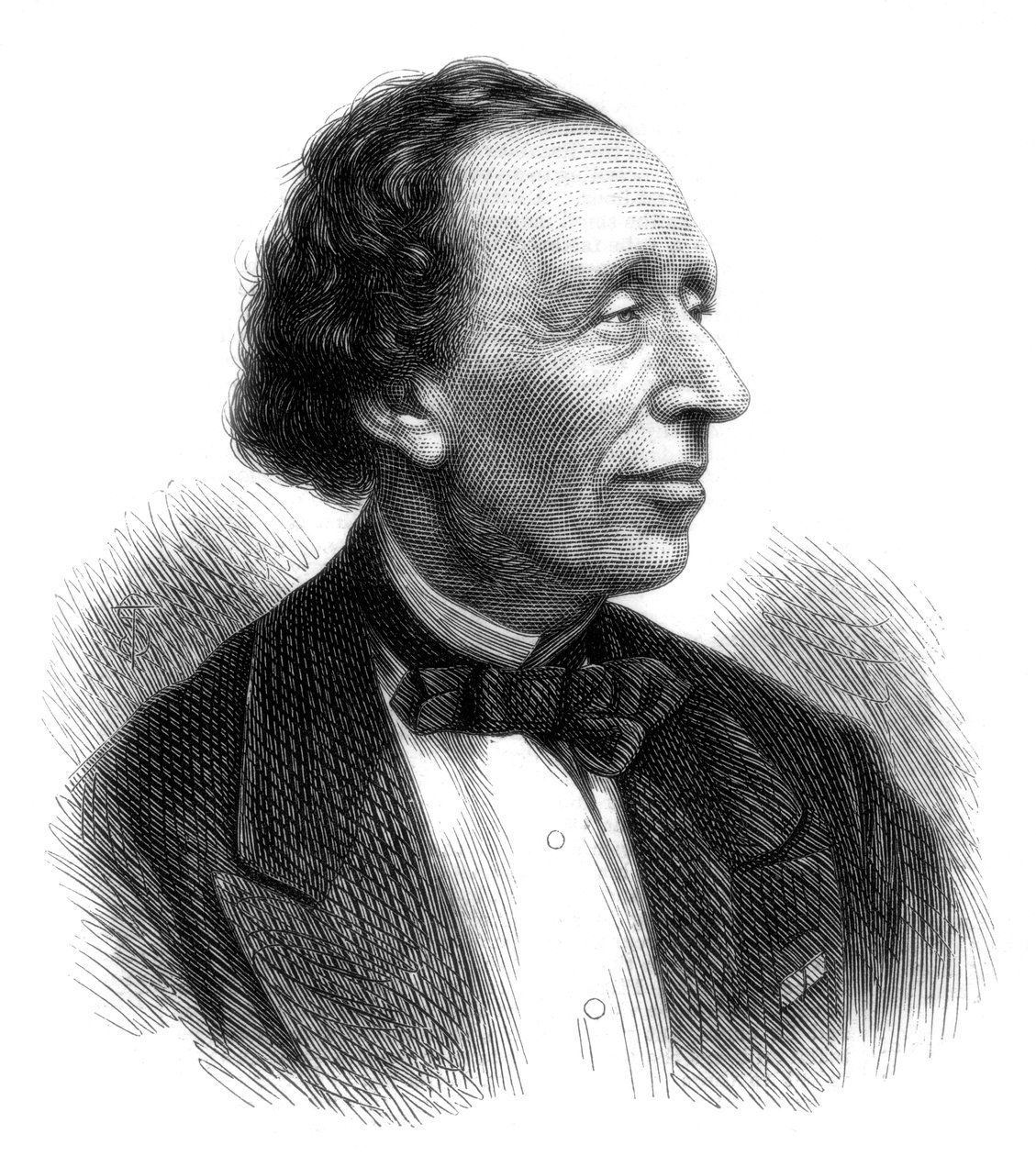 汉斯·克里斯蒂安·安徒生，丹麦诗人，童话故事的作者，1875年 作者 不明