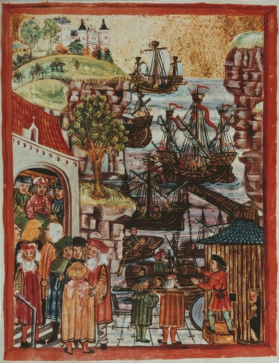 汉萨同盟舰船1497年-布赫马尔。 作者 不明