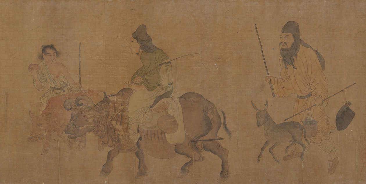 快乐的西归。 作者 不明