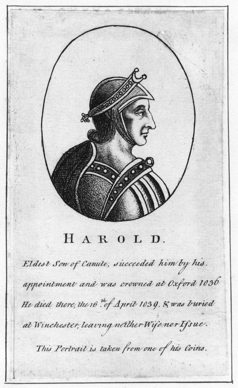 哈罗德·哈特富特（Harold Harefoot），c1015-1040 作者 不明