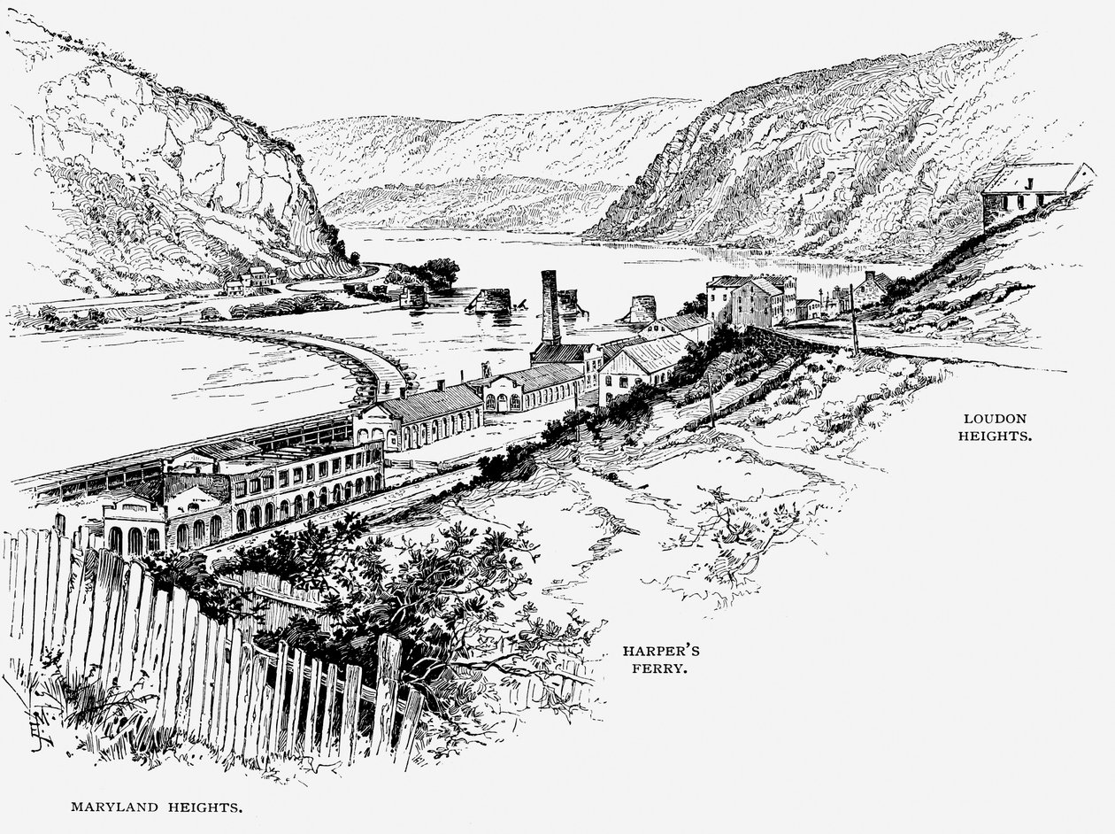 西弗吉尼亚州哈珀斯费里（Harpers Ferry），约建于1870年 作者 不明