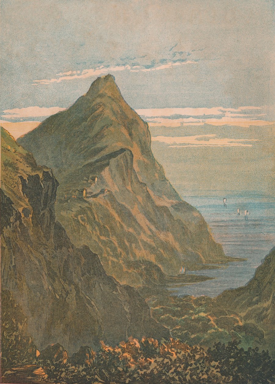 哈特兰角。北德文郡克洛韦利附近，1864年。 作者 不明