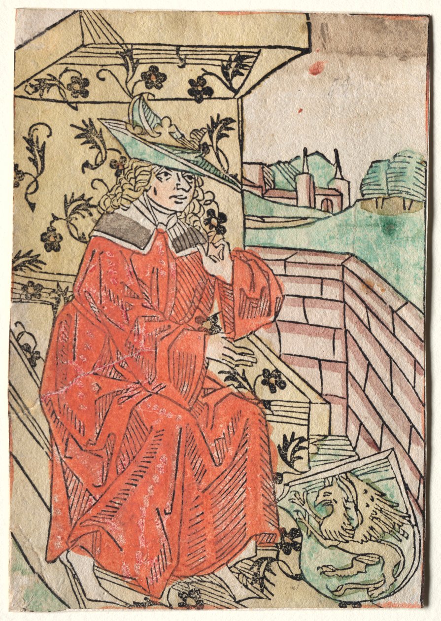 哈特里布斯·亚历山大（Hartlibs Alexander）：亚历山大（Alexander）坐在王座上，1400年代。 作者 不明