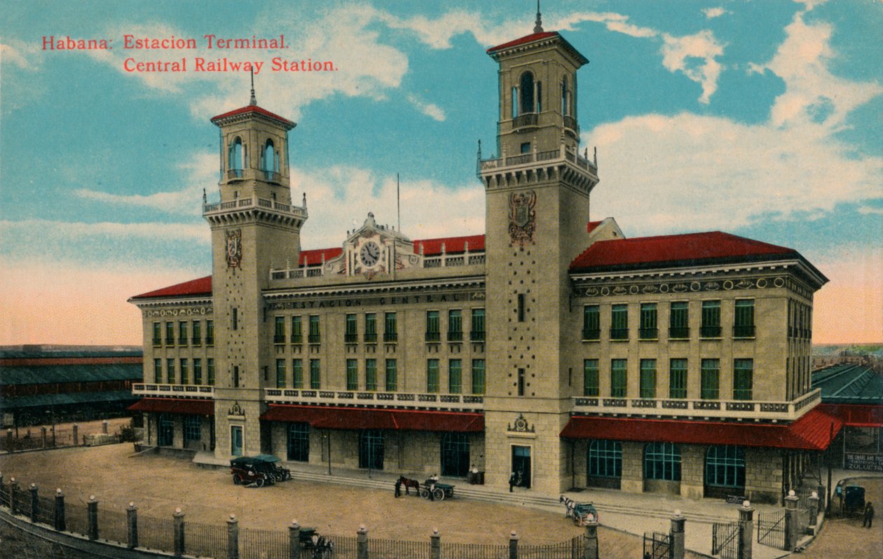 古巴，哈瓦那中央火车站，建于1912年 作者 不明