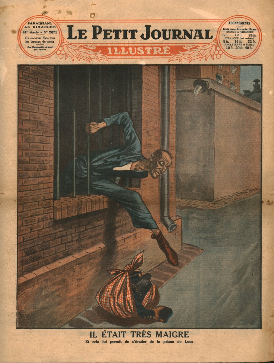 他很瘦，1930年。 作者 不明