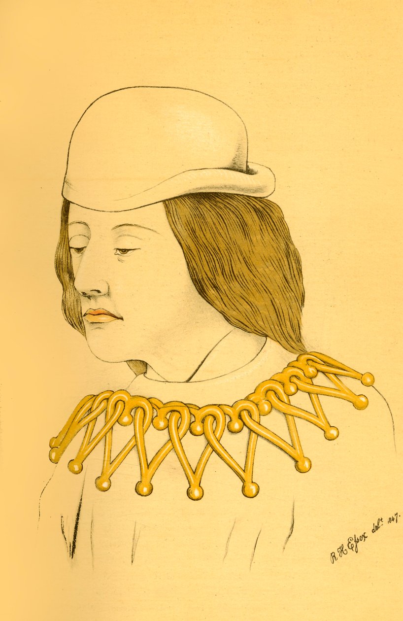 头I.来自伊顿教堂的壁画之一，1911年。 作者 不明