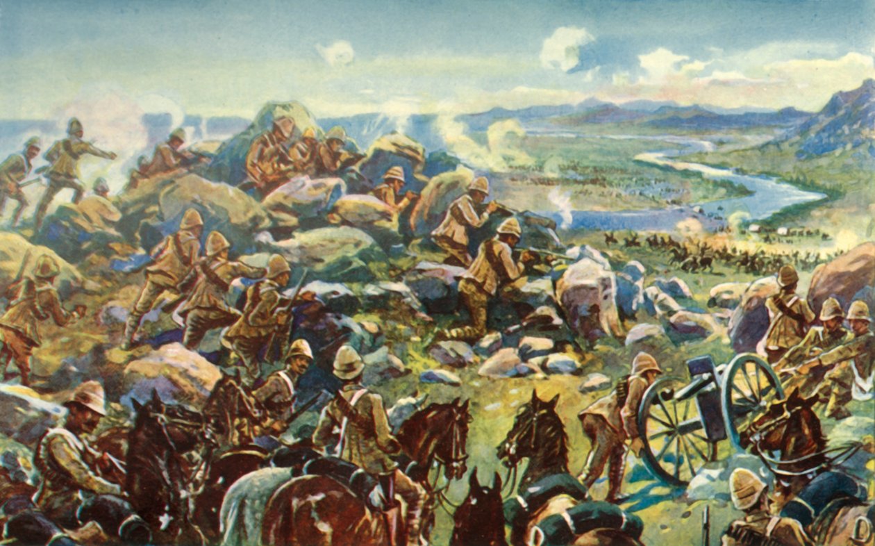 前往克罗涅（Cronje）– 1901年，法国将军在库奥多斯兰德漂流处堵路。 作者 不明
