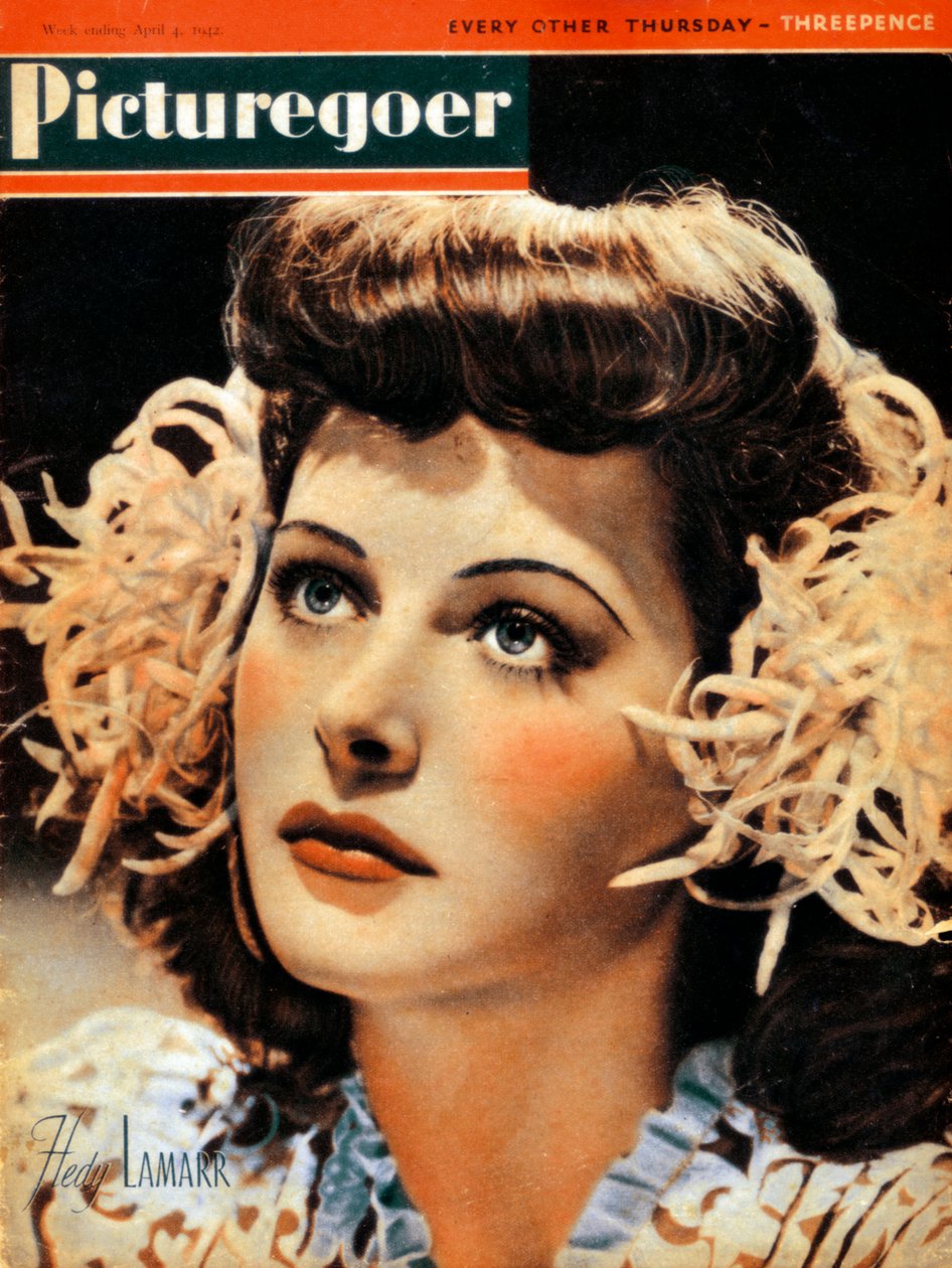Hedy Lamarr 1914-2000，奥地利出生的美国女演员，1942年 作者 不明
