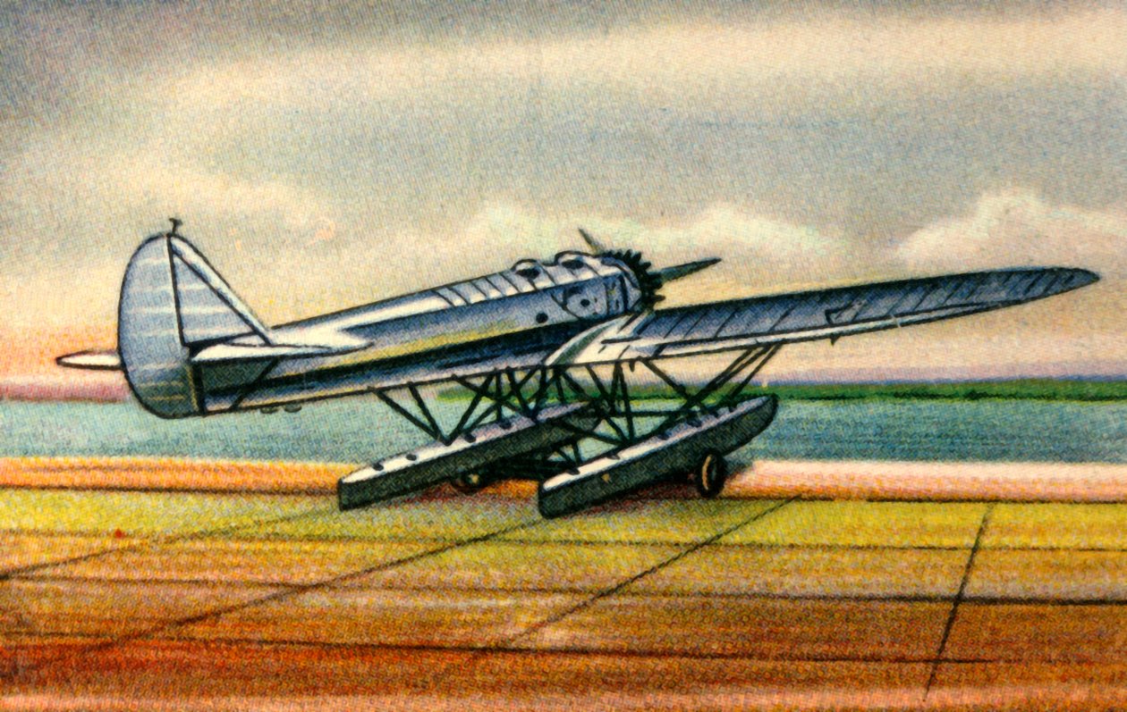 Heinkel He 12水上飞机，1920年代，1932年。 作者 不明
