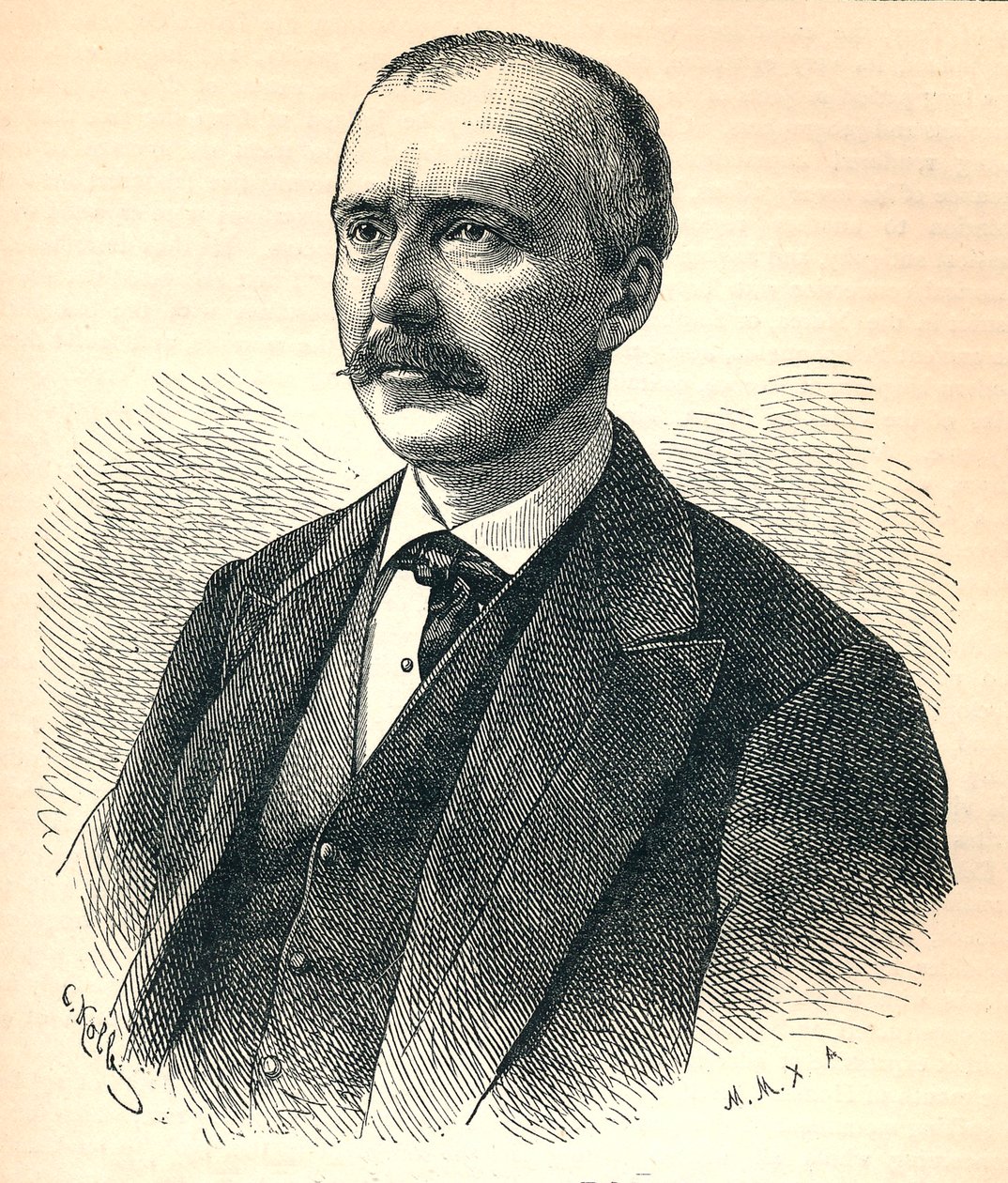 Heinrich Schliemann，1822-1890年，德国考古学家，1893年 作者 不明
