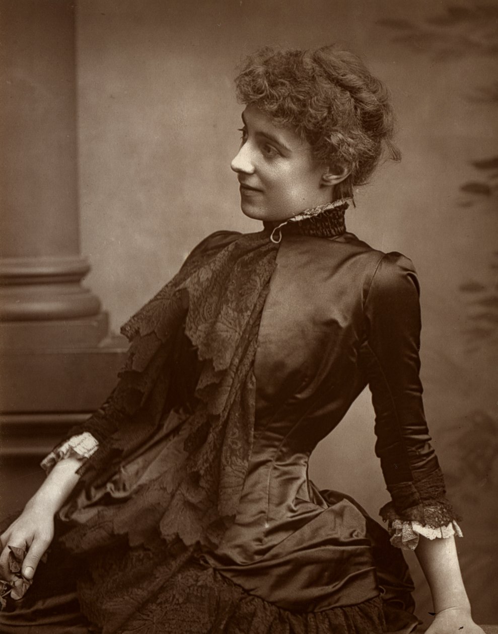 海伦·莫德·霍尔特（Helen Maud Holt）伯尔博姆·太太夫人（英国女演员），1884年 作者 不明