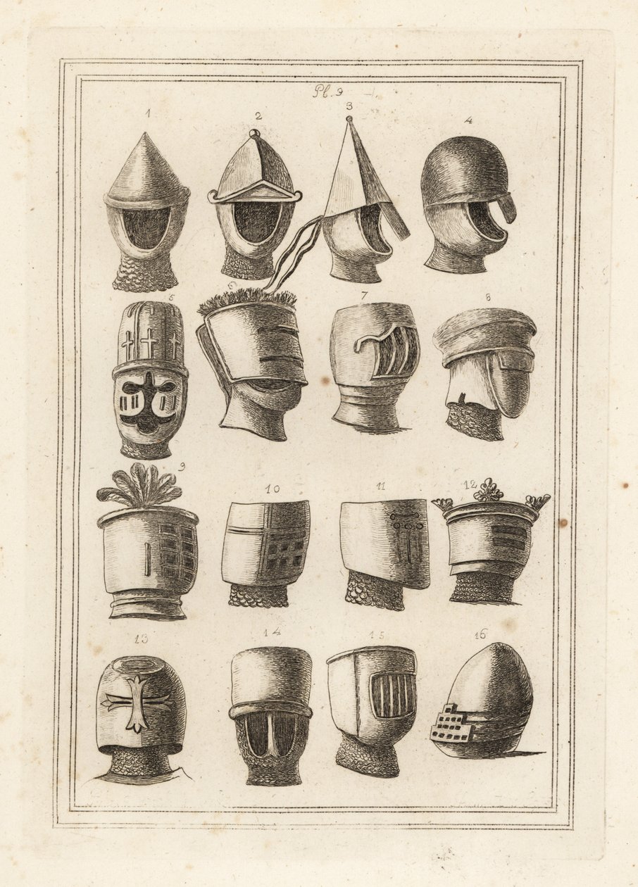 Helmets from the great seals of kings and barons 作者 不明