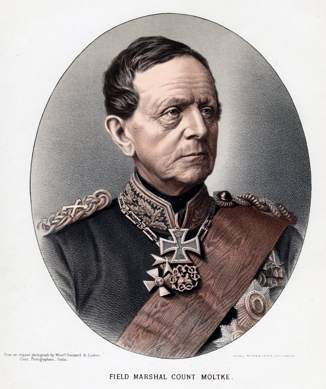 普鲁士将军兼政治家冯·摩尔特克伯爵（Helmuth Karl Bernhard），c1880 作者 不明