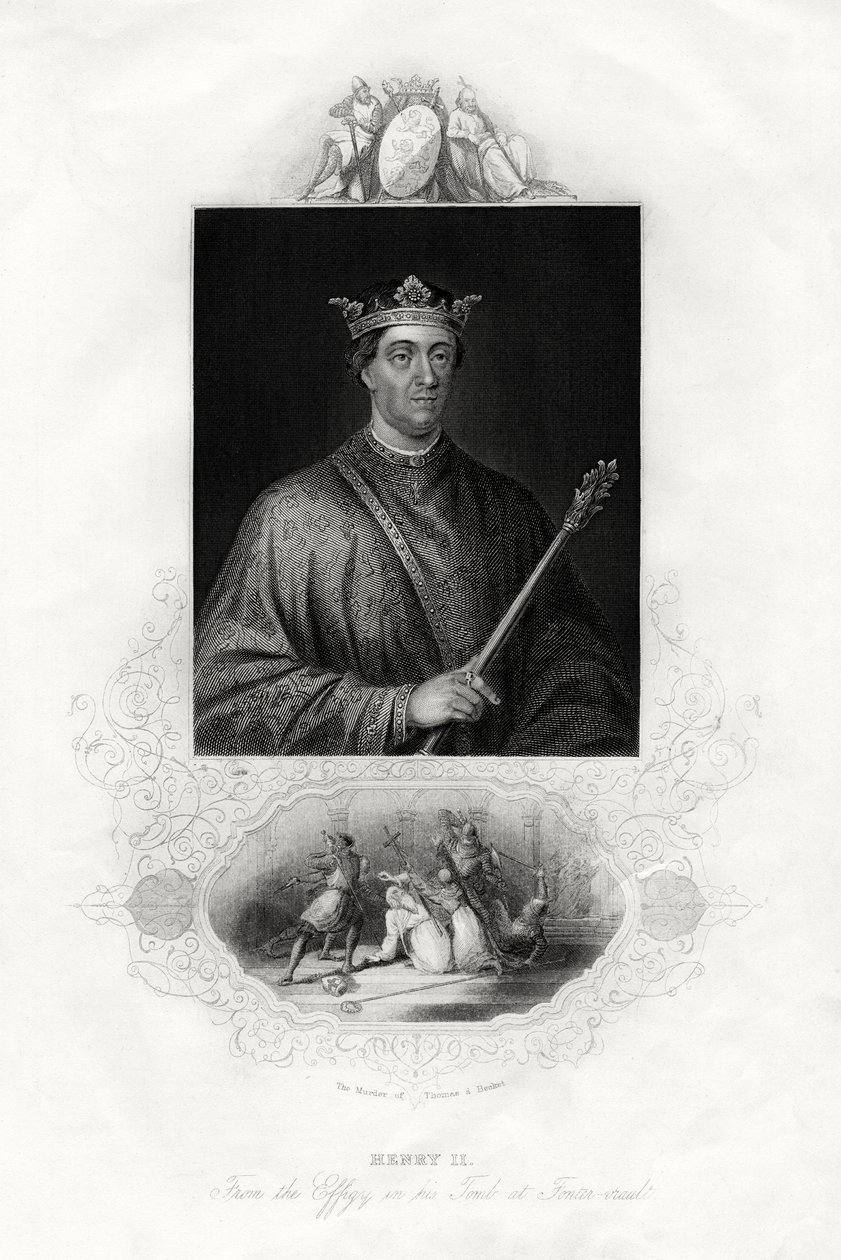 亨利二世，英格兰国王，1860年 作者 不明