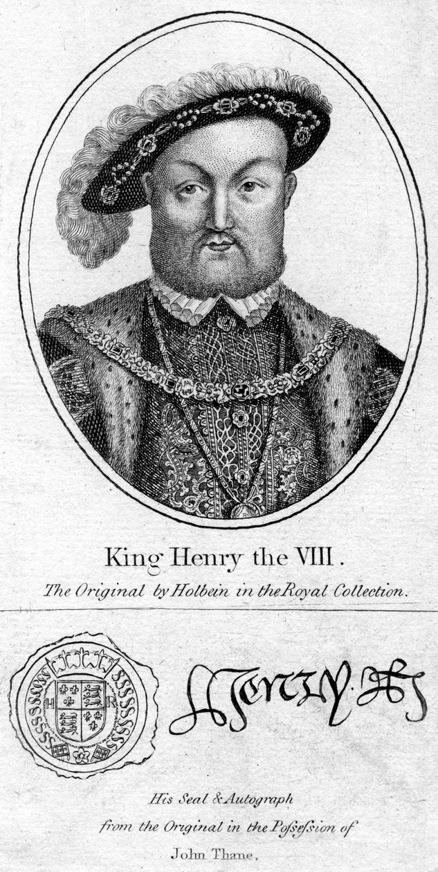 英格兰的亨利八世，1491-1547年 作者 不明