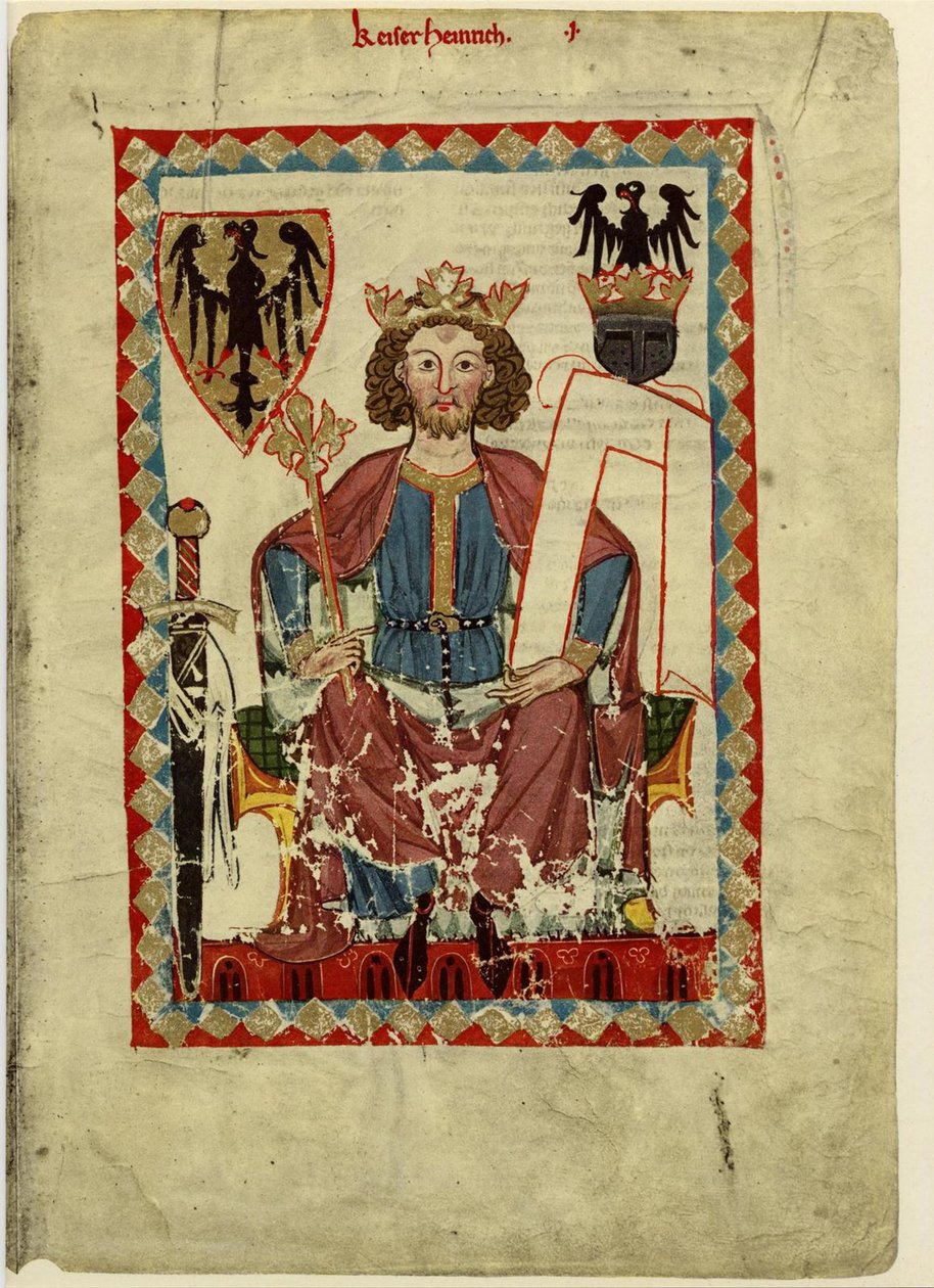 亨利六世（Henry VI）1165-1197年，法典大礼堂的神圣罗马帝国皇帝（1305-1340年） 作者 不明