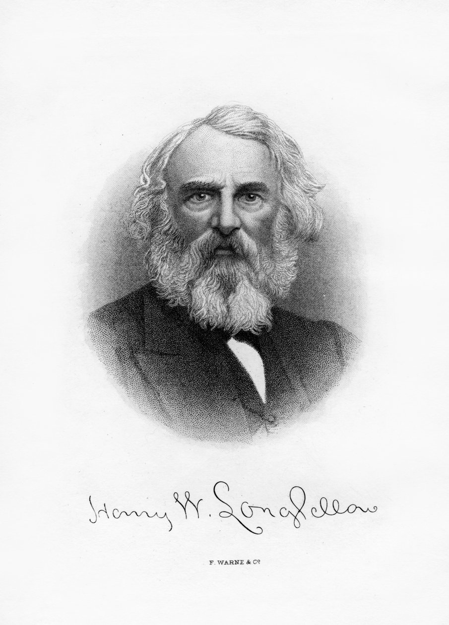 亨利·沃兹沃思·朗费罗（Henry Wadsworth Longfellow），美国诗人和老师，十九世纪末 作者 不明