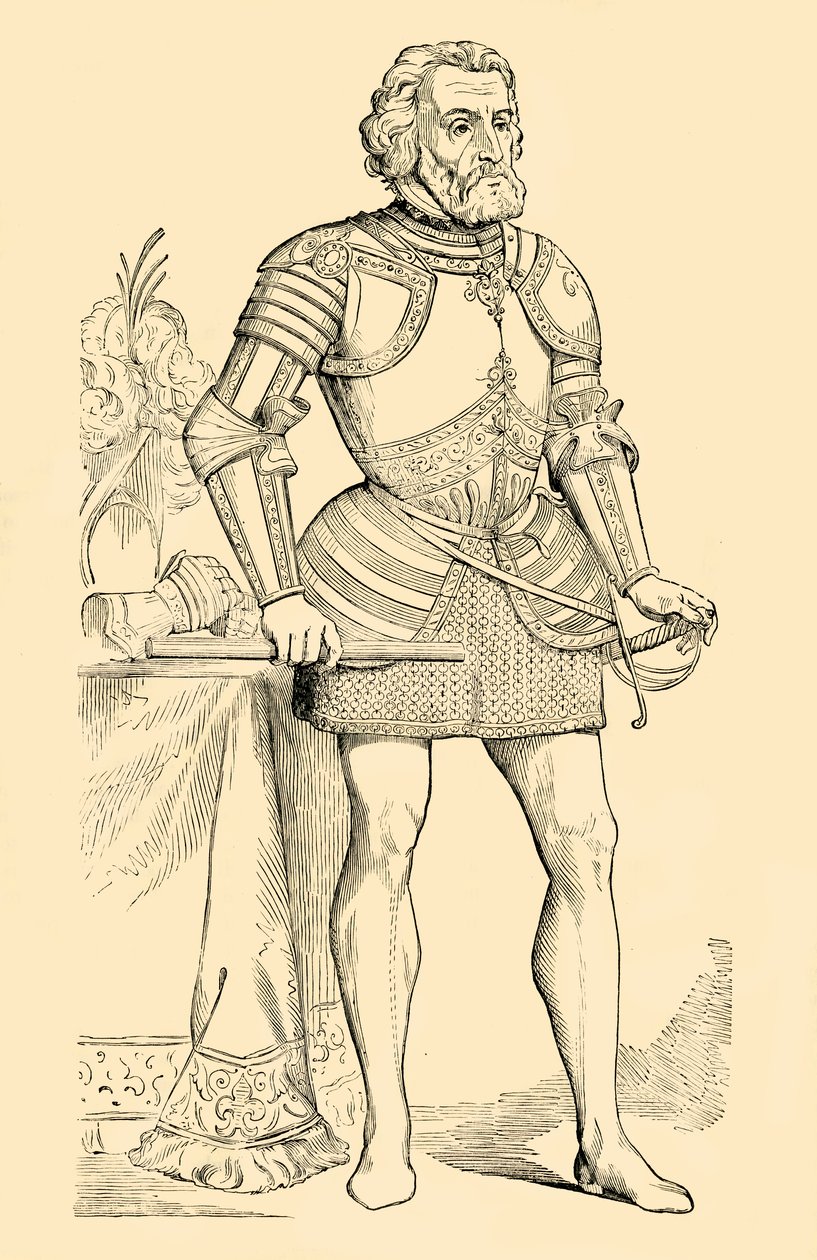 埃尔南多·科尔特斯（Hernando Cortes），c1530-1540，1890年。 作者 不明