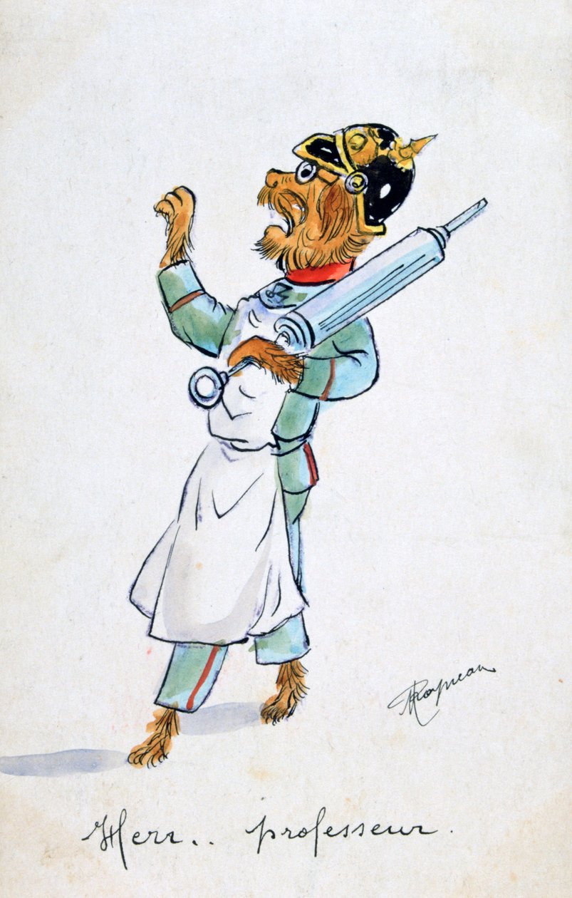 教授，法国复古明信片，c1900 作者 不明