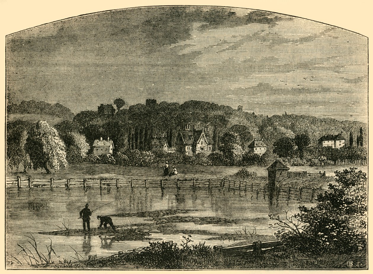 海格特池塘，c1876。 作者 不明