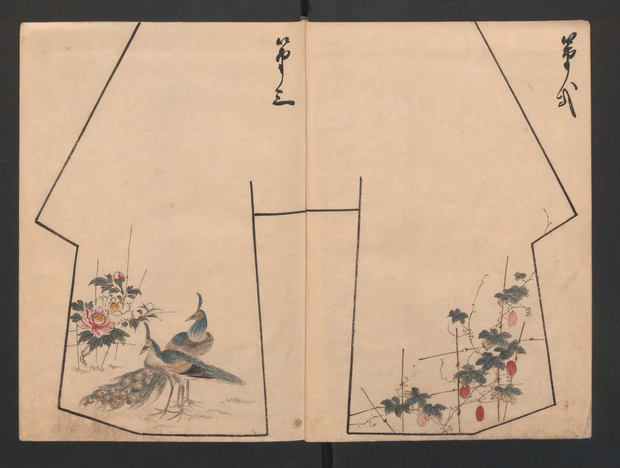 Hinagata cho模型书，19世纪。 作者 不明