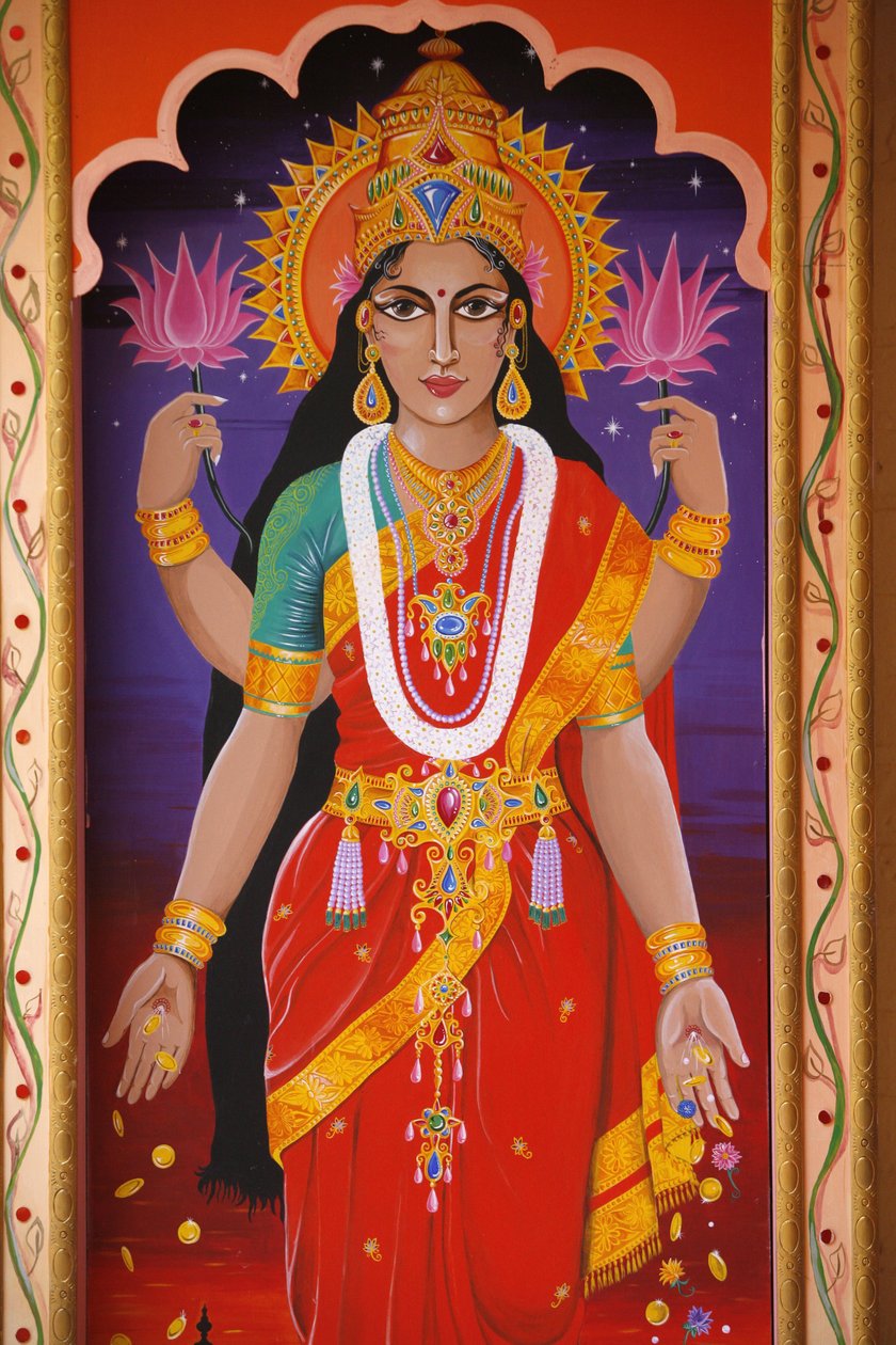 Hindu goddess Laxmi, Londres, Grande Bretagne 作者 不明