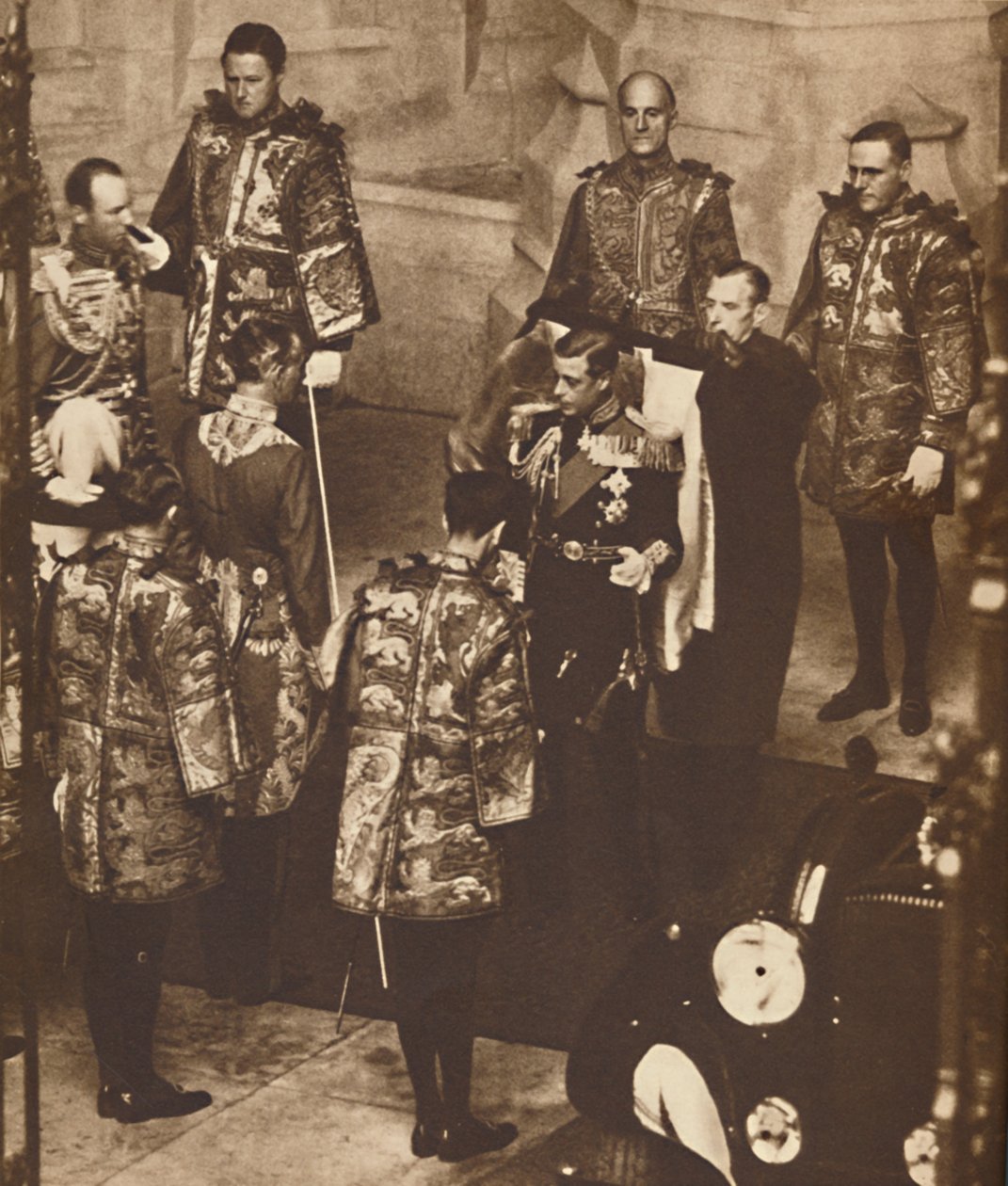 他的第一届国会开幕，1937年 作者 不明