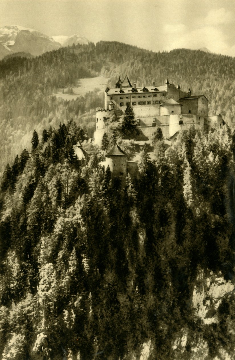 Hohenwerfen城堡，维尔芬，奥地利，c1935年。 作者 不明