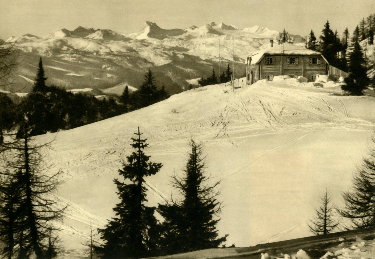 奥地利施蒂里亚州Dachstein的Hollhaus，约建于1935年。 作者 不明
