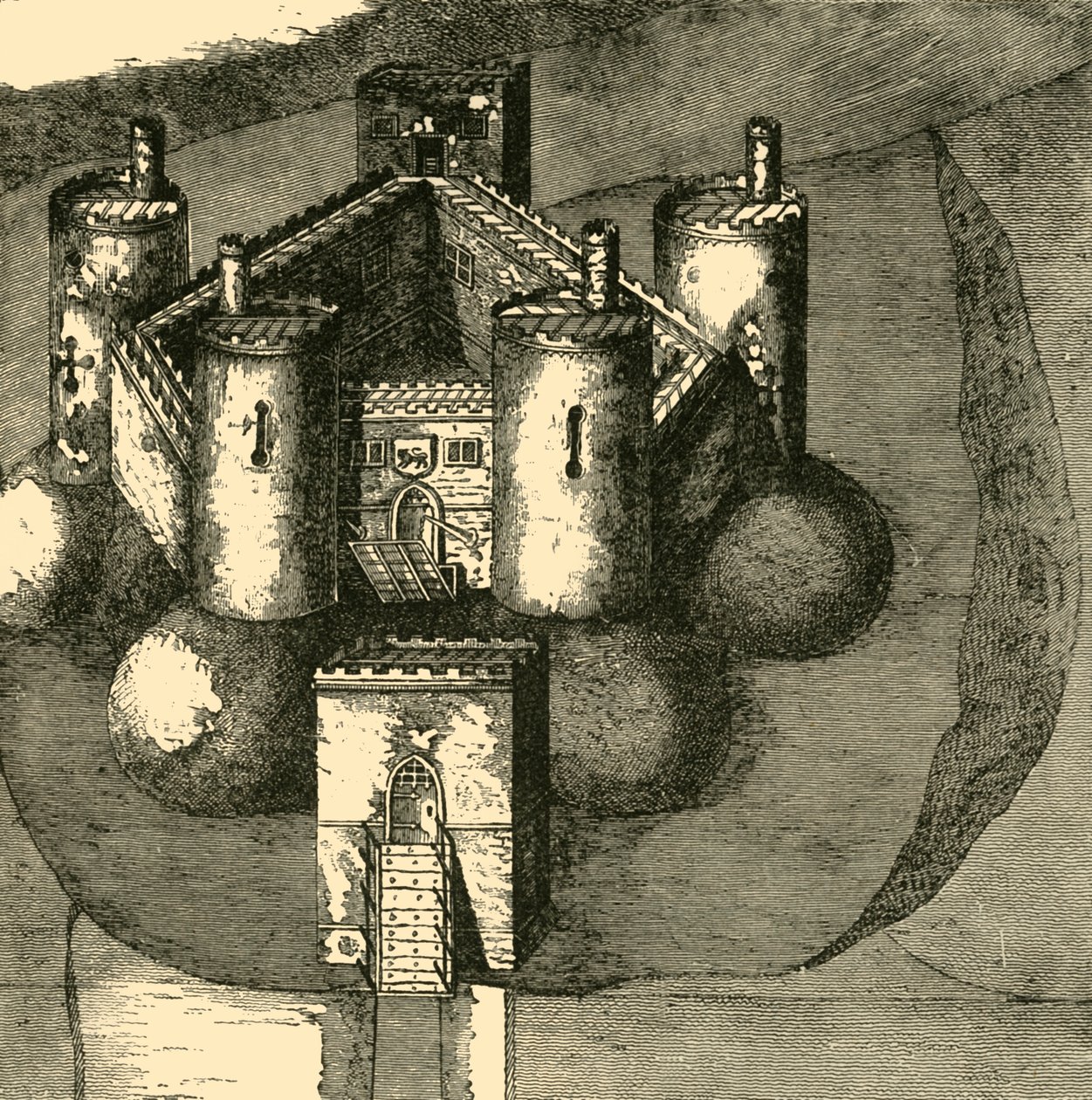 霍尔特城堡（Holt Castle），1610年，1898年。 作者 不明