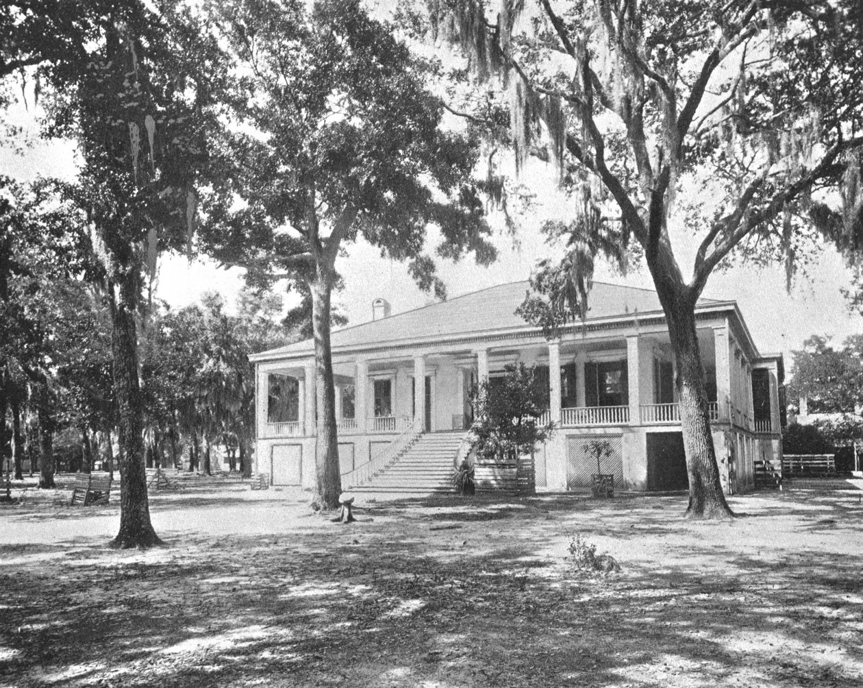 美国密西西比州比洛克西杰斐逊·戴维斯的住所，c1900。 作者 不明