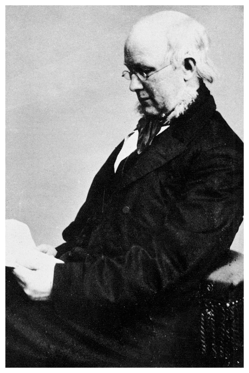 美国报纸编辑兼政治家Horace Greeley，c1865年1955年 作者 不明
