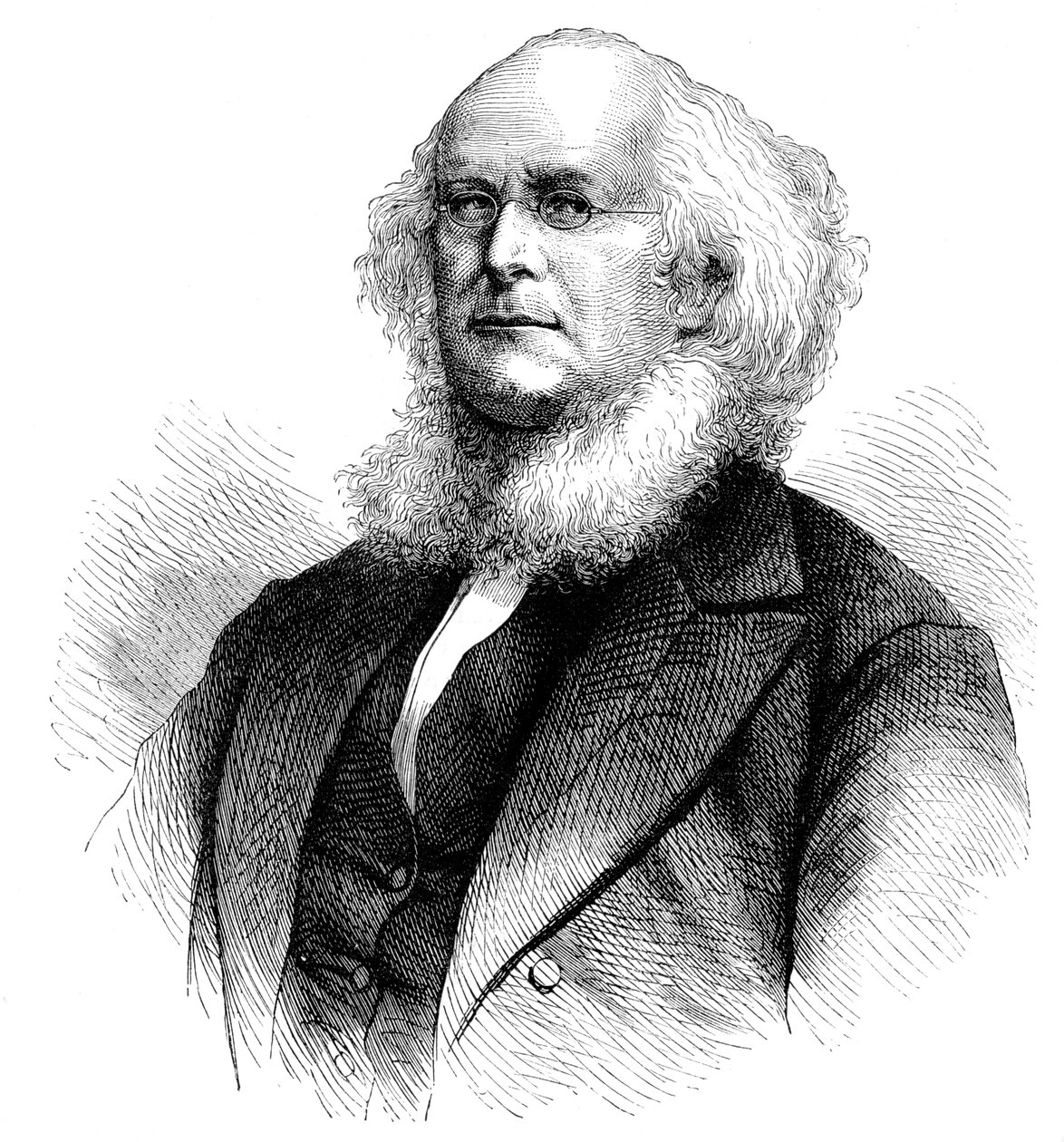 美国报纸编辑，政治家和改革家霍拉斯·格里利（Horace Greeley），c1880 作者 不明