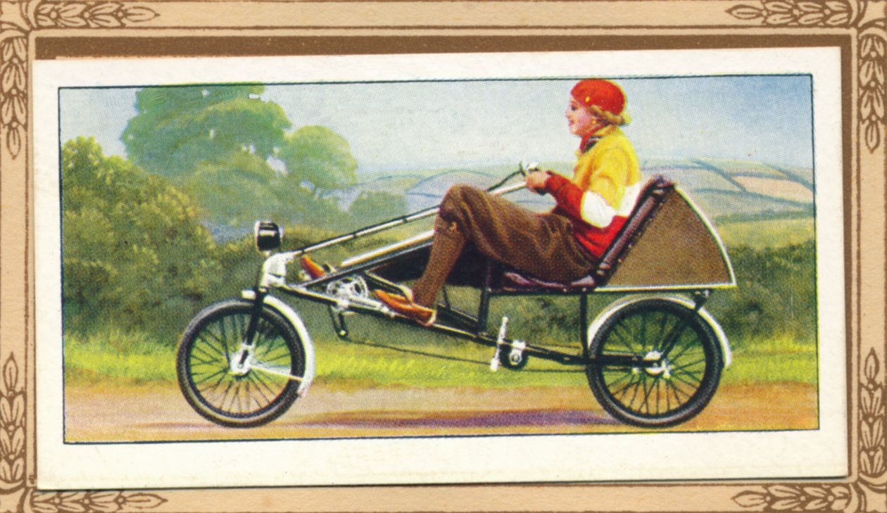 卧式自行车，1939年 作者 不明