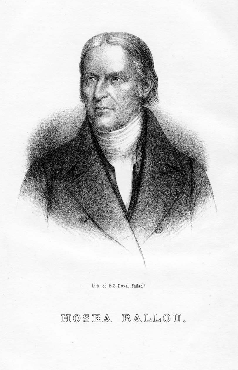 Hosea Ballou，美国环球神职人员和神学作家，1854年 作者 不明