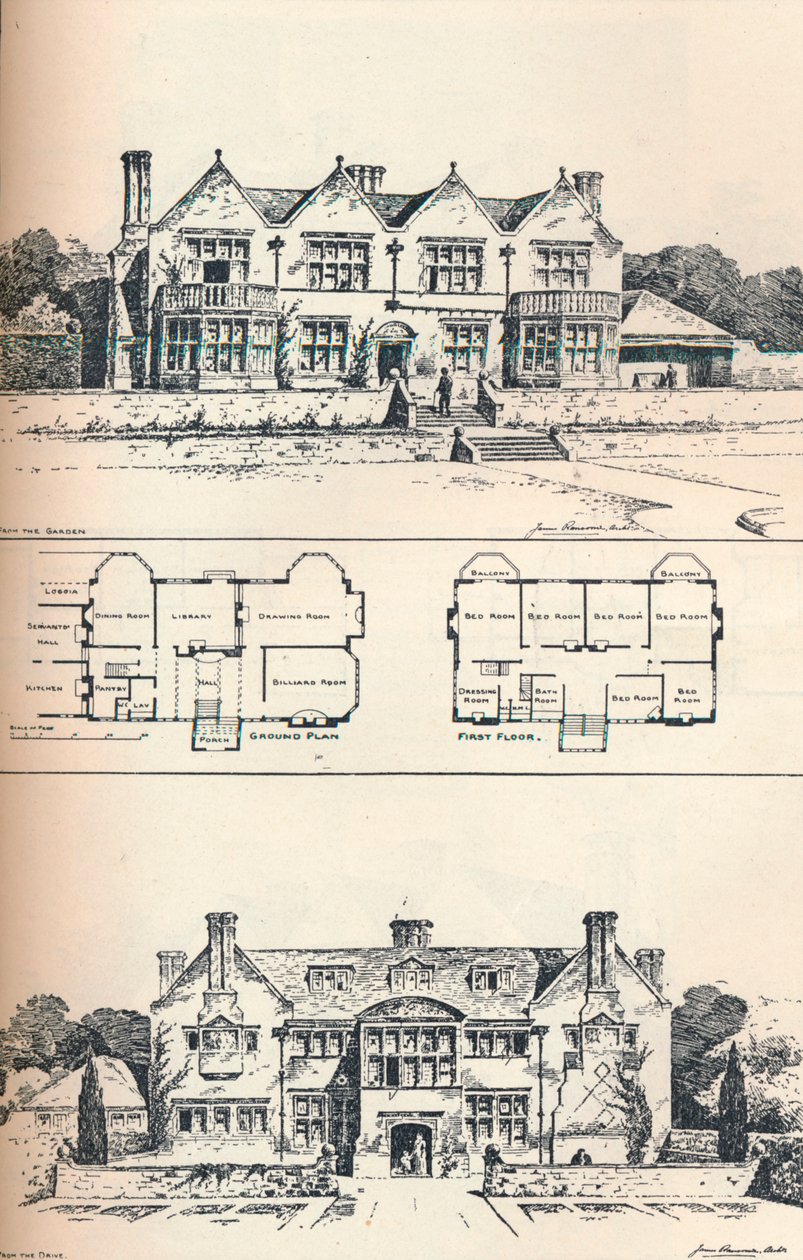 霍顿·格兰奇（Houghton Grange），亨廷顿附近，c1897 作者 不明