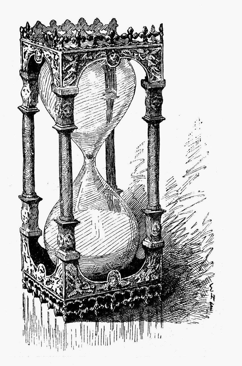 沙漏，1887年 作者 不明