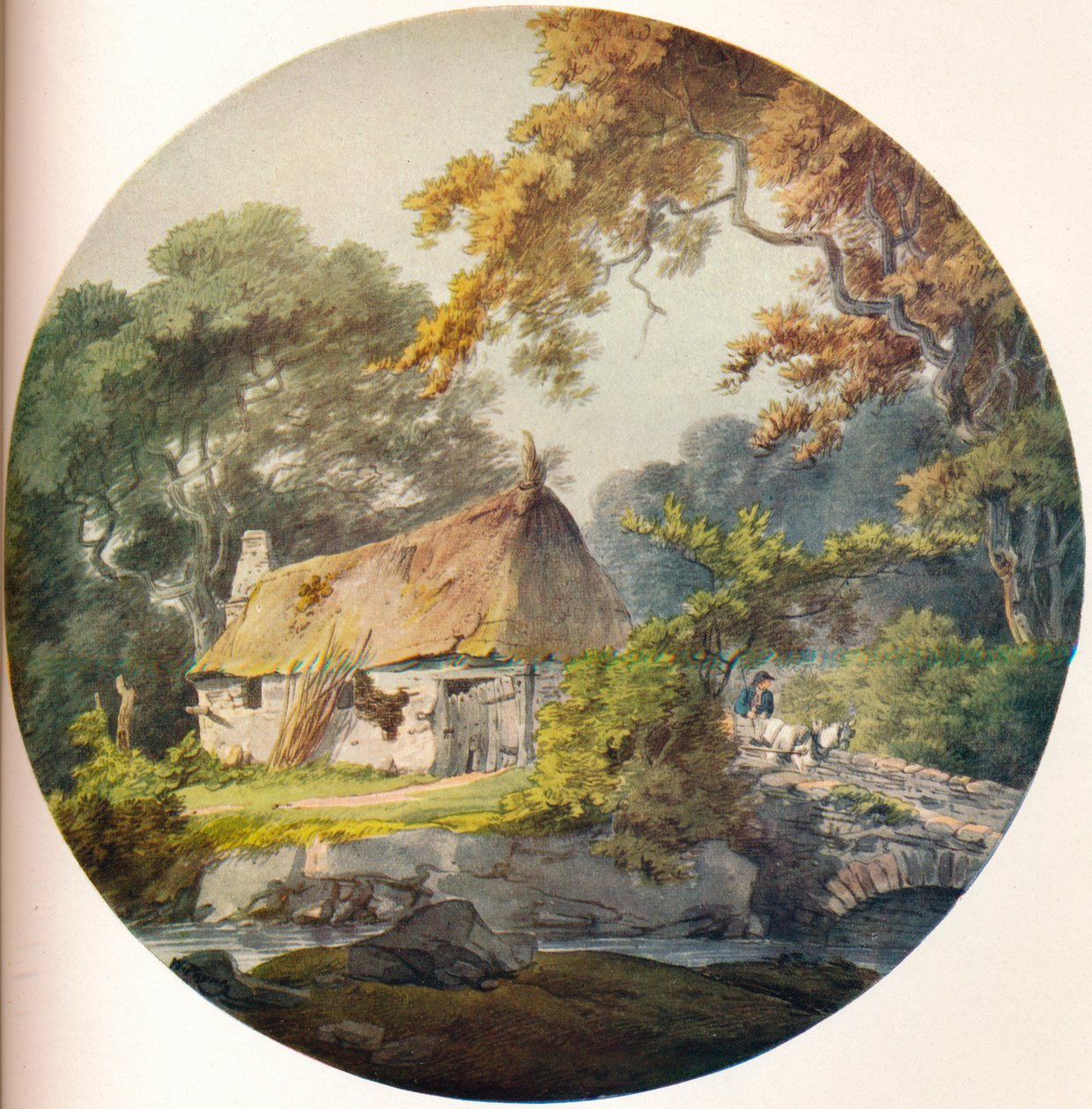 1921年，德文郡Yealmpton附近的小屋 作者 不明