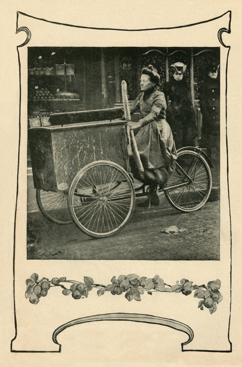 1901年如何在巴黎运送面包。 作者 不明
