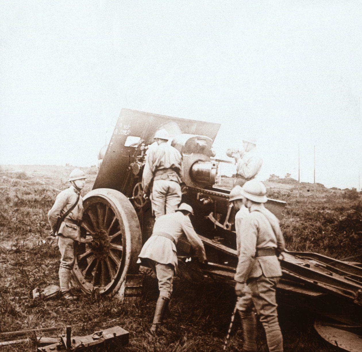 榴弹炮电池，c1914-c1918 作者 不明