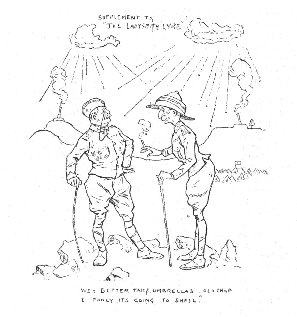 围攻的幽默，1902年 作者 不明