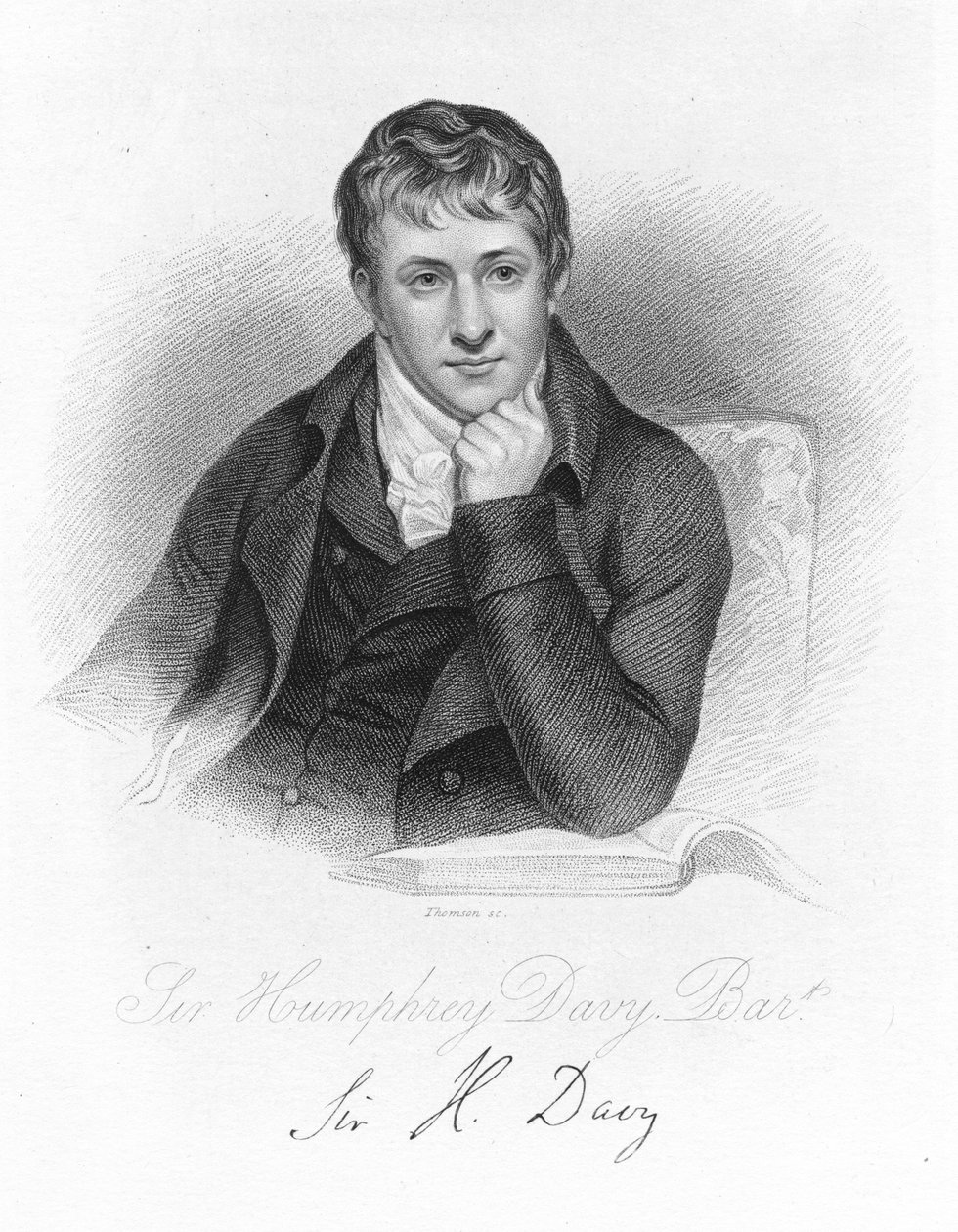 汉弗莱·戴维（Humphry Davy），1803年的英国化学家，c1870年 作者 不明