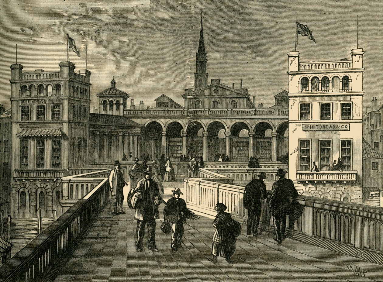 亨格福德市场（Hungerford Market），建于1850年，1881年。 作者 不明