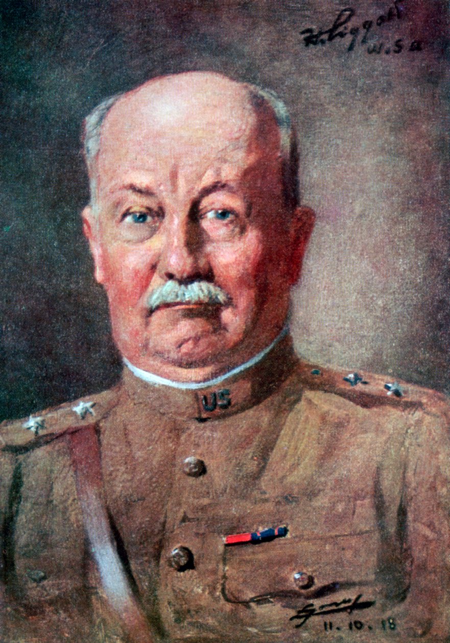 亨特·利吉特（Hunter Liggett），美国第一次世界大战将军，1926年 作者 不明