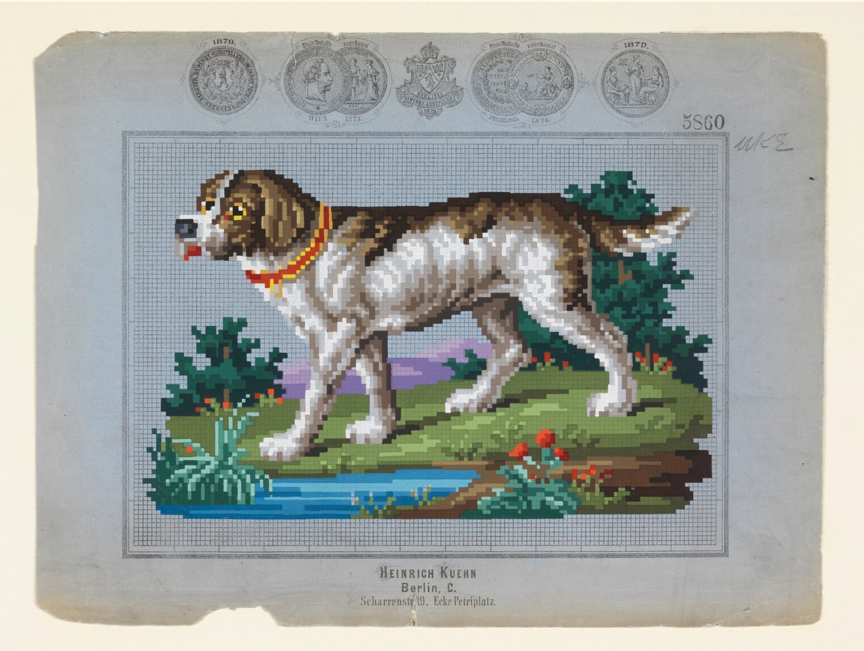 猎狗，约1879年 作者 不明